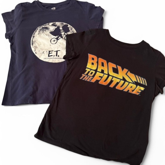 Uniqlo Tops - Uniqlo Back To The Future & ET Graphic T-Shirt Bundle Size Medium ✨Final Price✨